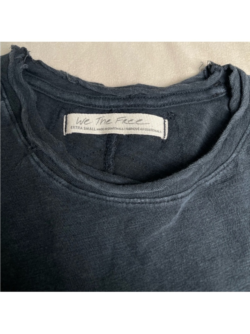 3 Piece Bundle Free People Be My Baby Tee Set XS Washed Black NWT - Picture 7 of 8